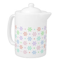 Théière Fleurs, Points et Étincelles