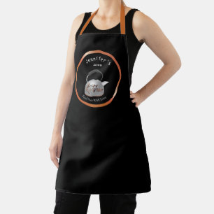 Théière tablier de cuisinier Nourriture faite avec