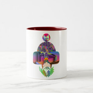 Their Eye Were Watching GOD Novelty White  Two-Tone Coffee Mug
