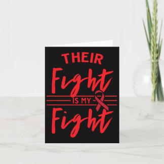Their Fight Is My Fight Blood Cancer Awareness 1 Card