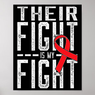 Their Fight is My Fight Blood Cancer Awareness Poster