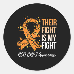 Their Fight Is My Fight Rsd Crps Awareness Classic Round Sticker