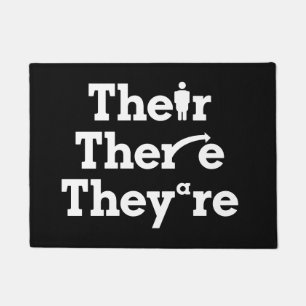"Their, there, they're"  Doormat