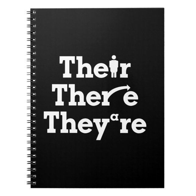 "Their, there, they're"  Notebook (Front)