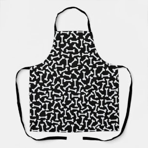 Them Bones (on black) Apron