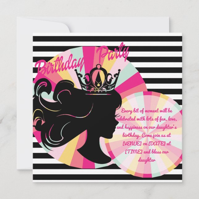 thème anniversaire Invitation (Devant)