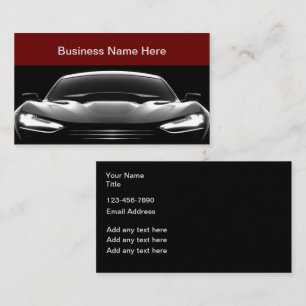 Thème automobile Cartes de visite modernes