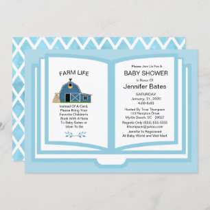 Thème Baby shower du livre agricole Invitation