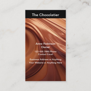 Thème Chocolatier Carte de visite Vertical