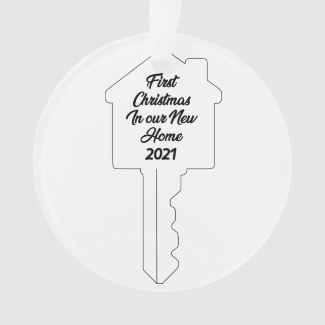 Thème clé Premier Noël à New Home Orament (devant)