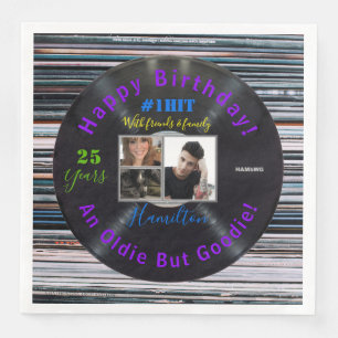 Thème d'album musical Serviettes en papier pour an