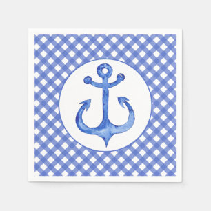 Thème d'Ancre nautique - serviettes en papier mari