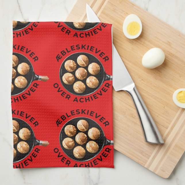 Thème danois Serviette de cuisine (Quart Plié)