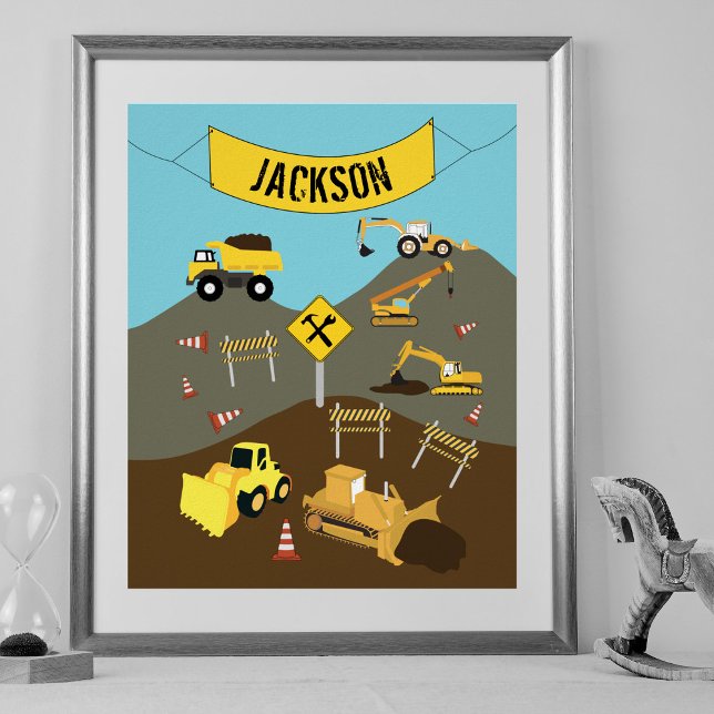 Thème de décoration de chantier de camions de cons (Créateur téléchargé)