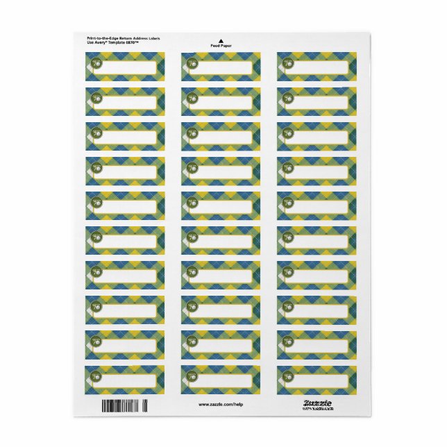 Thème de fête golf / golfeur / golf (Feuille entière)