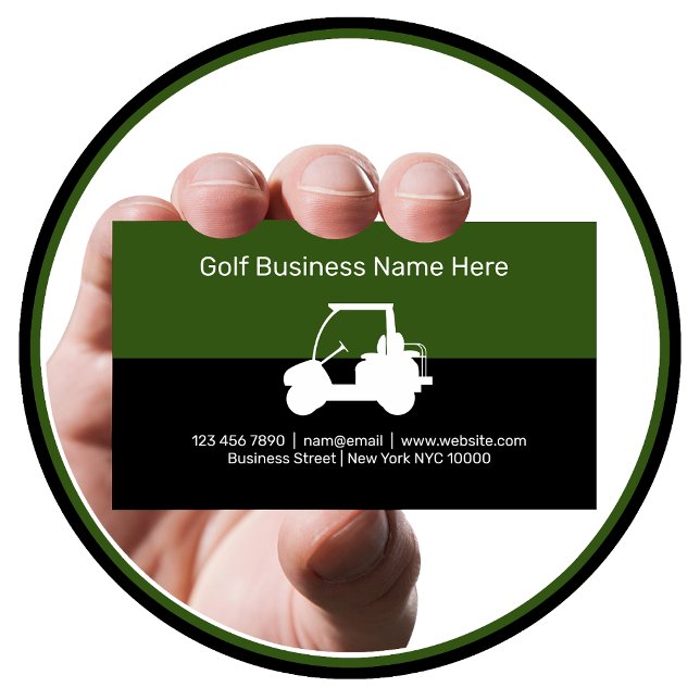 Thème de golf Cartes de visite modernes (Créateur téléchargé)