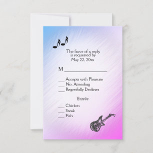 Thème de guitare Violet Perlé RSVP avec choix de m
