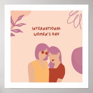Thème de la journée des femmes Design Poster migno