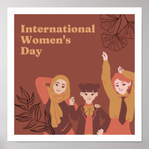 Thème de la journée des femmes Design Poster migno