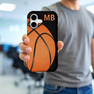 Thème de monogramme de basket-ball masculin cool