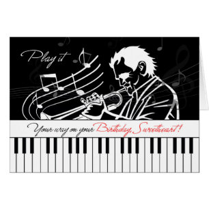 Thème de musique d'anniversaire du mari Jazz Piano