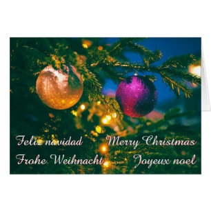 Thème de Noël avec 2 boules de Noël...