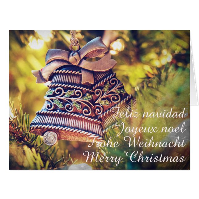 Thème de Noël avec deux cloches (Devant horizontal)