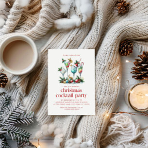Thème de Noël Cocktail de Noël Merci de fête