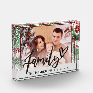 Thème de Noël Famille Bloc photo