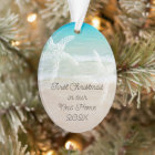 Thème de Noël tropical de maison côtière