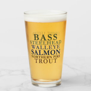 Thème de pêche - Verre Tumbler personnalisable