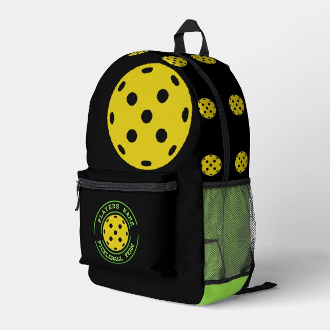 Thème de Pickleball personnalisé Sac à dos Sport (Coin arrière droit)