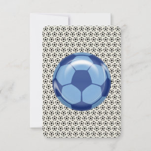 Thème du football de carte du bat mitzvah RSVP de