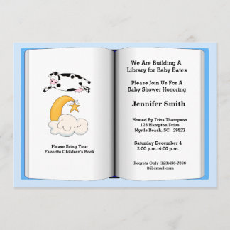 Thème du livre Invitation Baby shower (Garçon)
