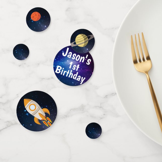 Thème Galaxy | Fête d'anniversaire | Confettis (Groupe)