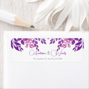 Thème Mariage Feuille violet