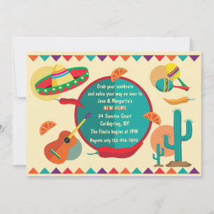 Thème mexicain Nouveau Accueil Invitation