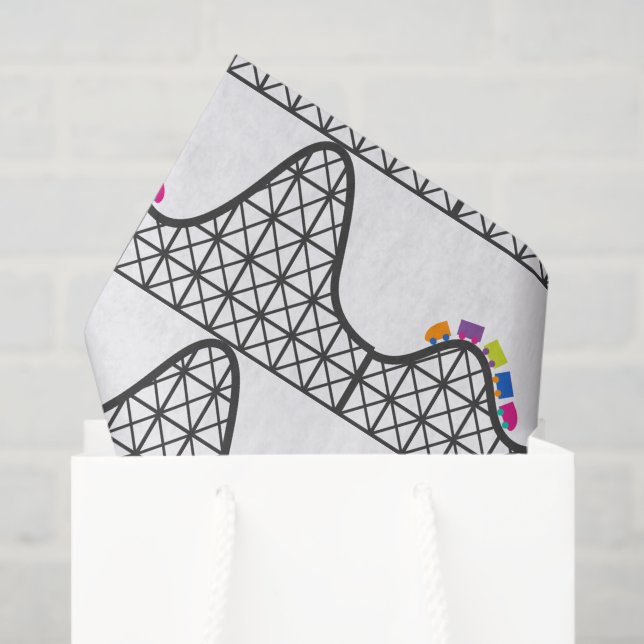 theme park roller  coaster party tissue paper (Gift Bag)