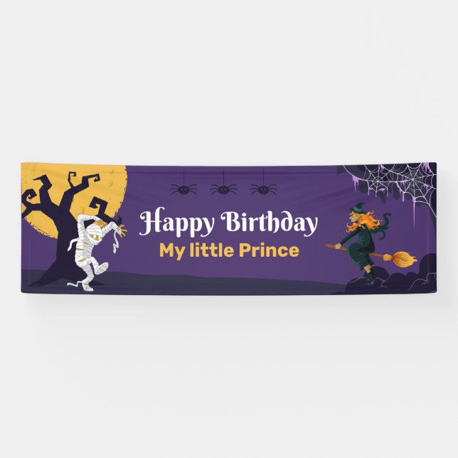 Thème Personnalisé Joyeux Anniversaire Bannière (Horizontal)