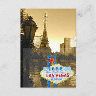 Thème RSVP de Paris de Tour Eiffel de Las Vegas