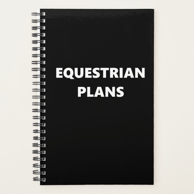 Thème sportif Equestrian Planner Plans équestres (Devant)