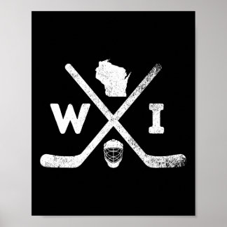 Theme Team State Of Wisconsin Hockey  Poster
