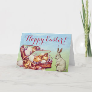 Thème Voyage Lapin Lapin Carte Pâques