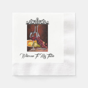 Themed Napkin - Welcome To My Table