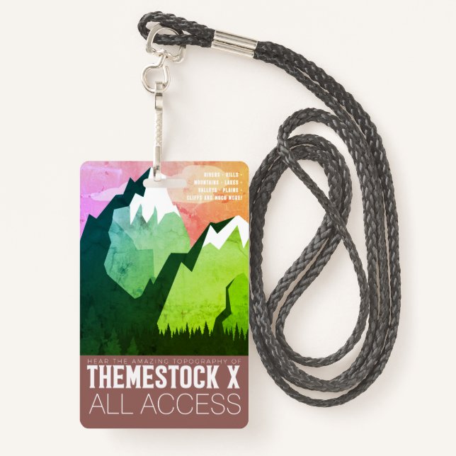 Themestock X "Backstage Pass" Badge (Back with Lanyard)