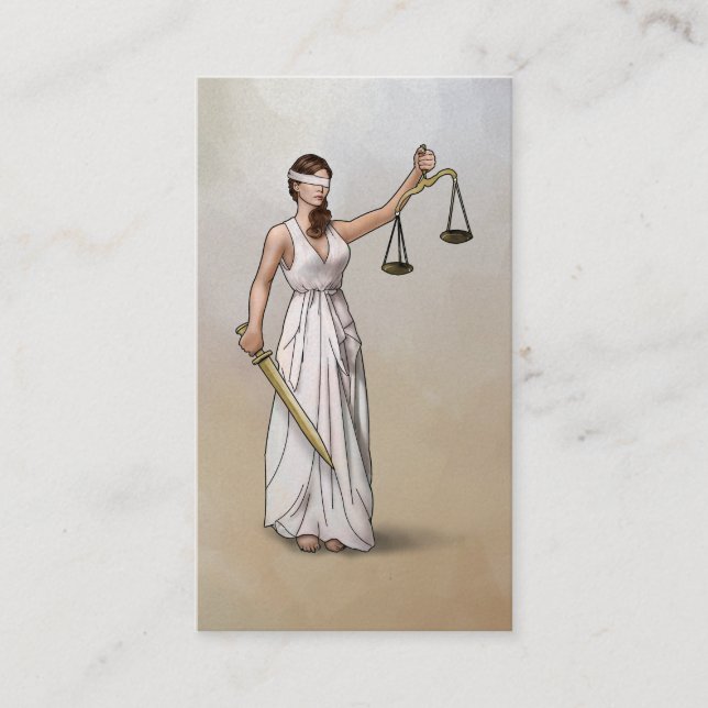 Themis - Lady Justice Business Card (Front)