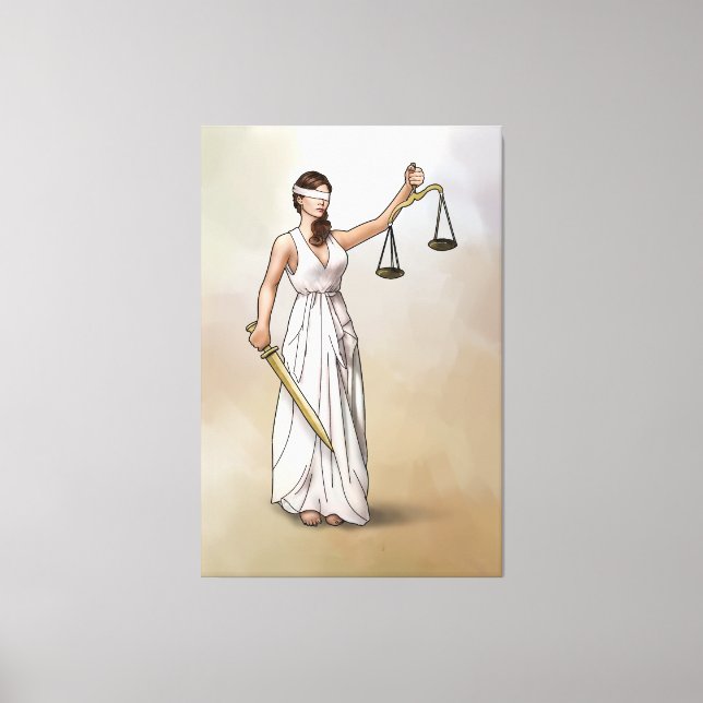 Themis - Lady Justice Canvas Print (Front)