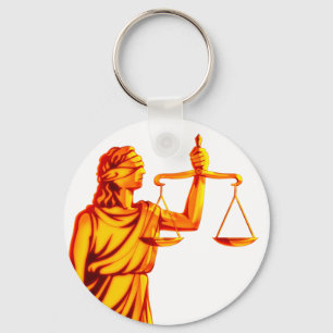 Themis Scales of Justice Keychain