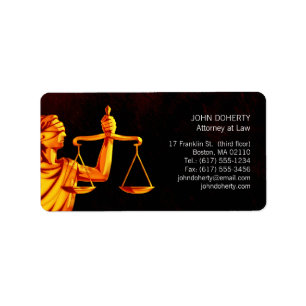 Themis   Scales of Justice Label