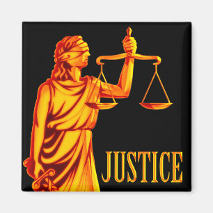 Themis Scales of Justice Magnet